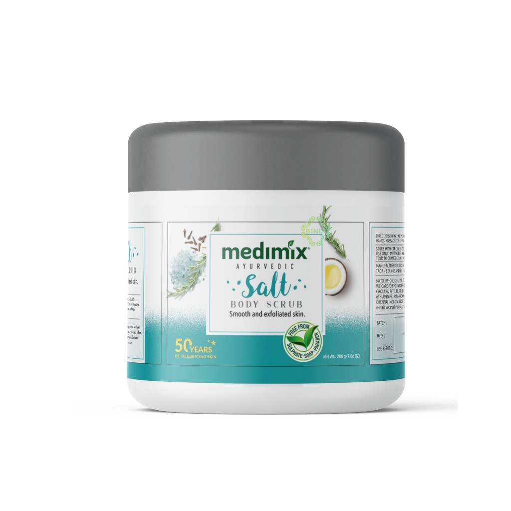 [Nhập mã COSBIN30 giảm đến 20K đơn 150K] Tẩy tế bào chết cơ thể Medimix Ayurvedic thảo dược 200g