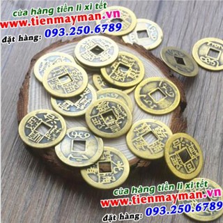 Đồng tiền xu âm dương chiêu tài may mắn
