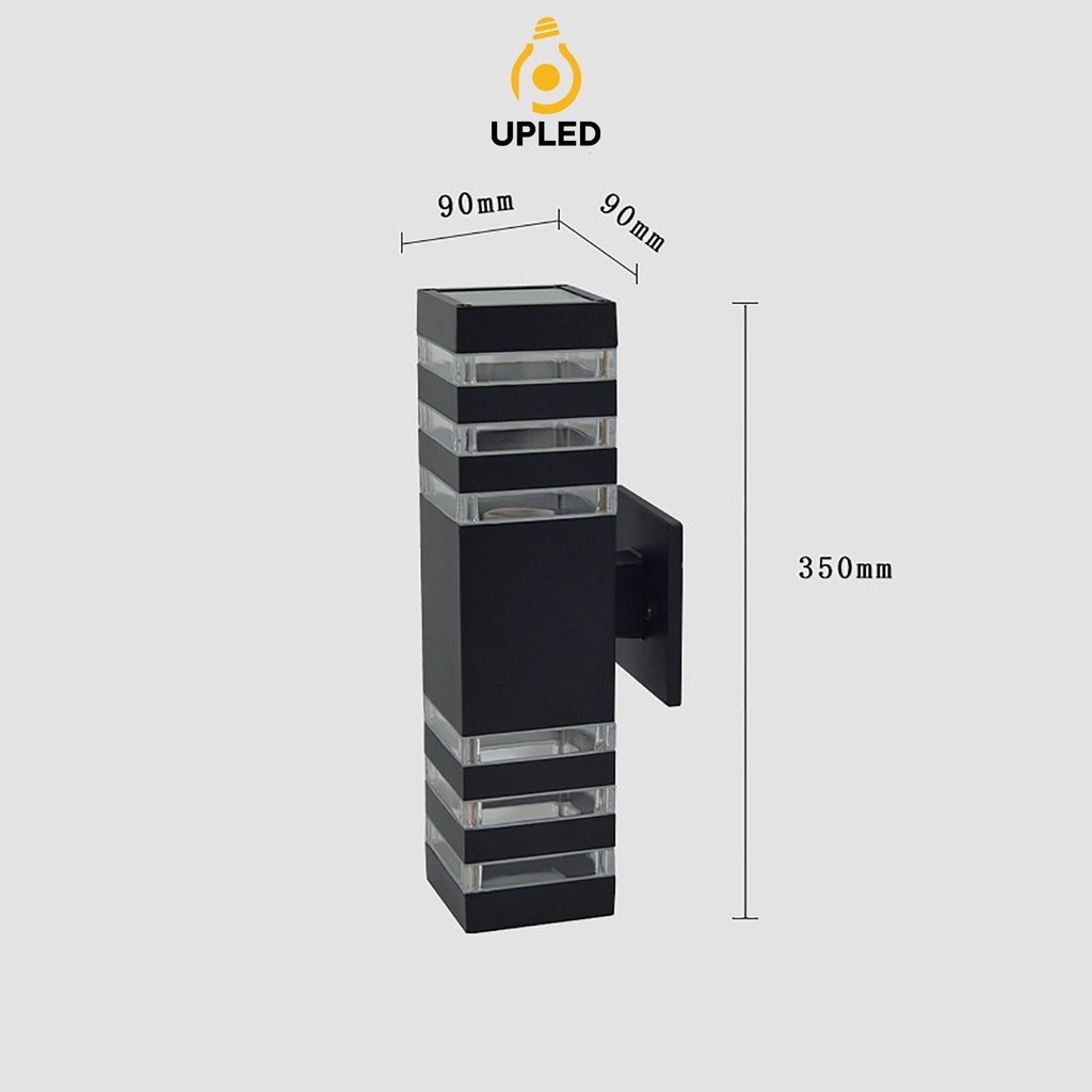Đèn treo tường Ngoài Trời Atimol Led Chống Nước Vỏ Nhôm Kẻ Vạch Hiện Đại