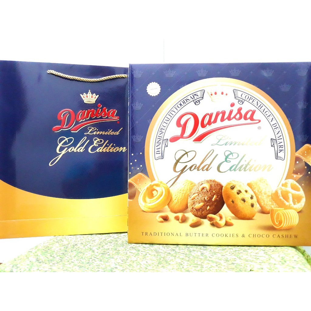 Bánh Quy Danisa Gold Edition Hộp 792g (Kèm túi xách)