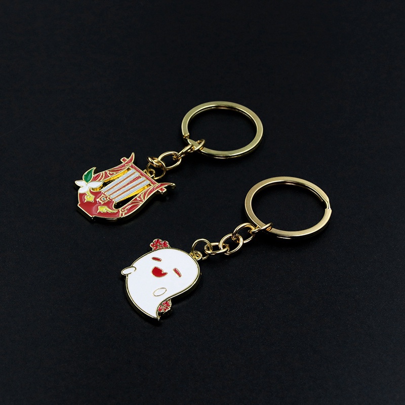 Móc Khóa Kim Loại Hình Nhân Vật Game Genshin Va Chạm Cool Venti Zhongli Xiao Cho Nam Và Nữ