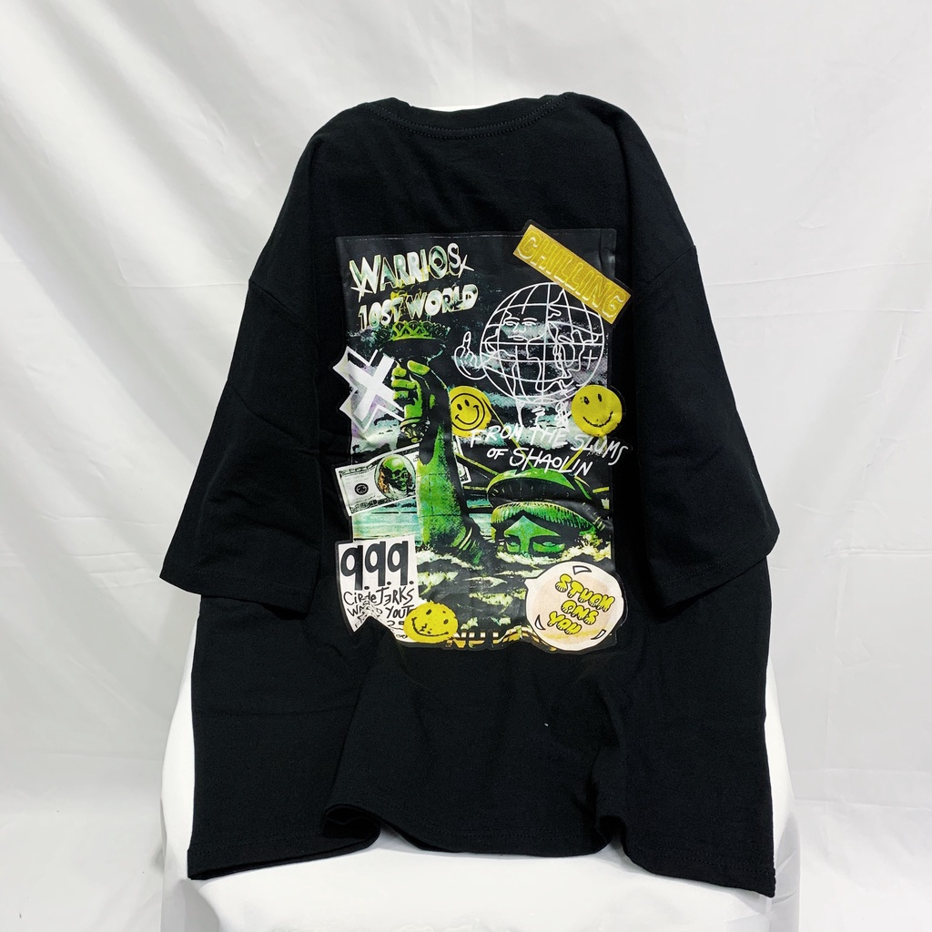 Áo thun tay lỡ unisex HOMIES in hình HORROR