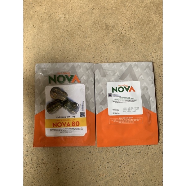 Hạt giống bí Nova 80-10gr- bí cô tiên