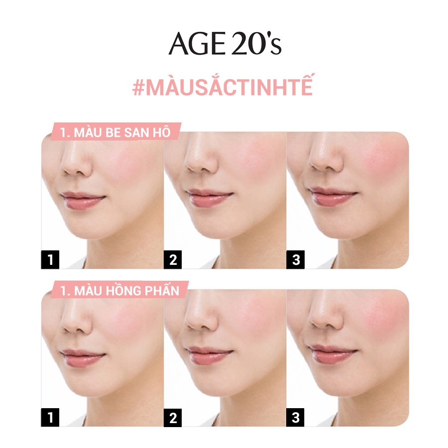 Phấn má hồng AGE 20's Essence Blusher Pact 7g