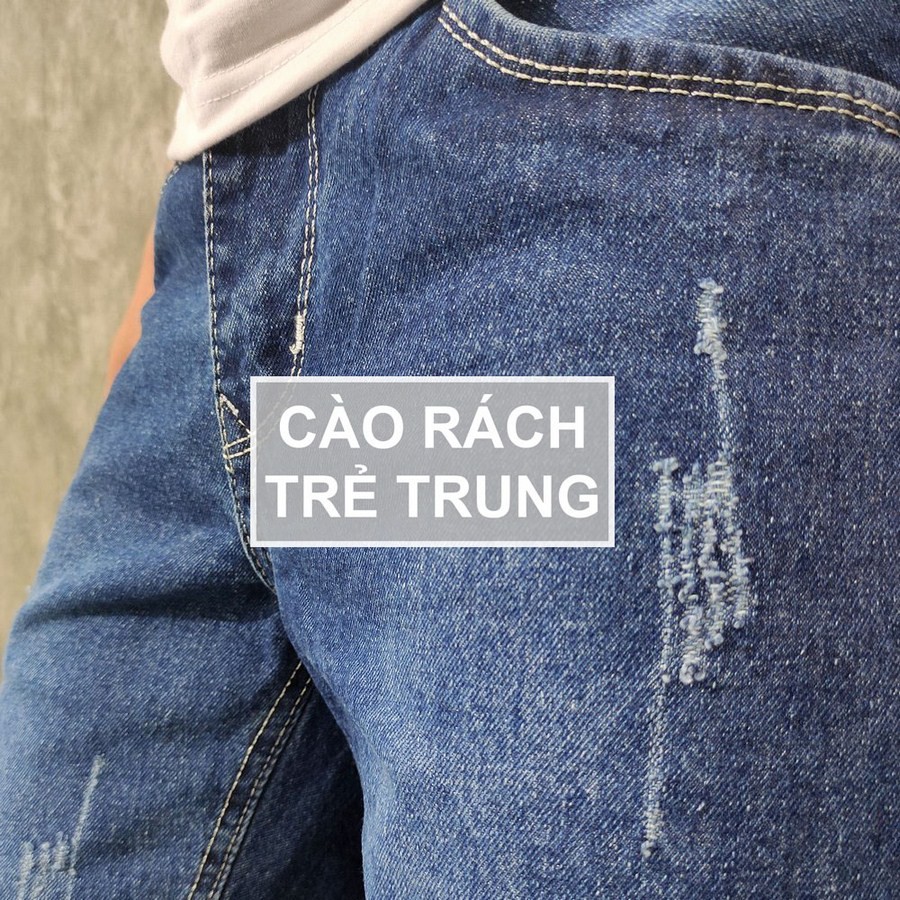 [Mã FAMAYMA2 giảm 10K đơn 50K] Quần short jean nam TS413 vải chất đẹp không phai màu đẹp Tronshop