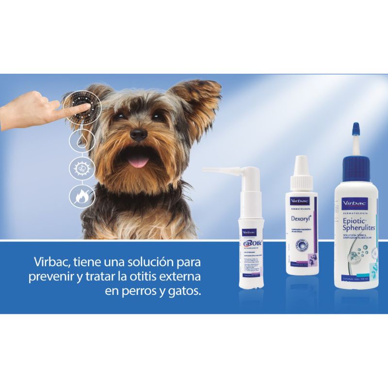 Dung dịch viêm tai chó mèo hang nhập pháp - Virbac Deroxyl