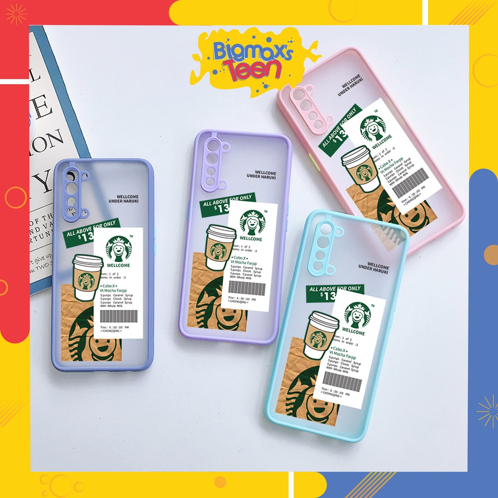 Ốp lưng Oppo A15/A54/A5s/A3s/A5 2020/A31 2020/A9 2020/A12/A53/A92/A91/A52/F9/F11/A7/A5 mẫu nhám Starbucks độc đáo