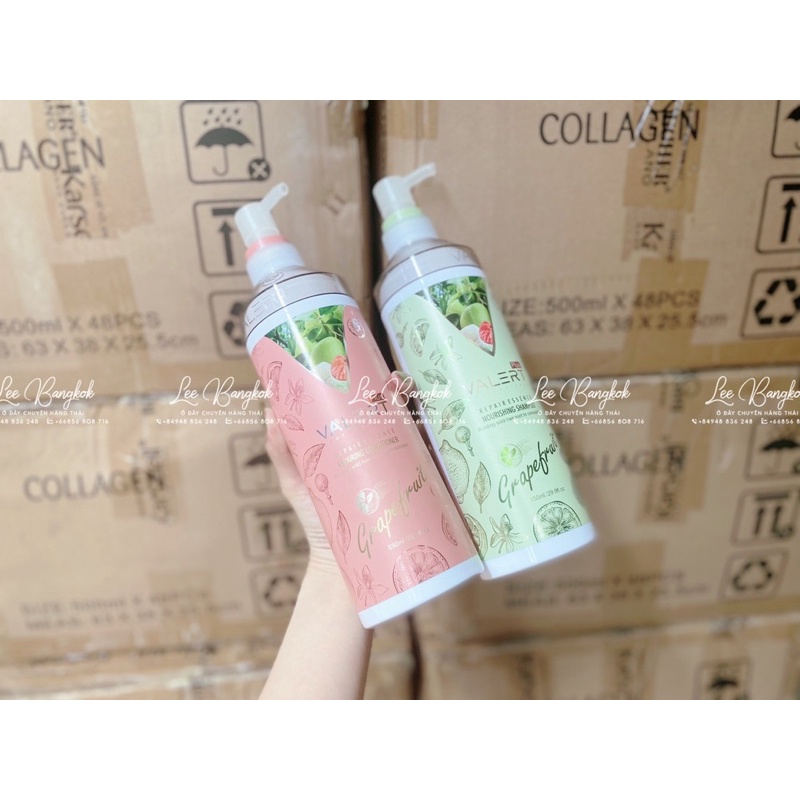 Bộ Dầu Gội Xả Bưởi GRAPEFRUIT PLUS Phục Hồi Chống Rụng Tóc, Kích Thích Mọc Tóc, Phục Hồi Hư Tổn 850ml