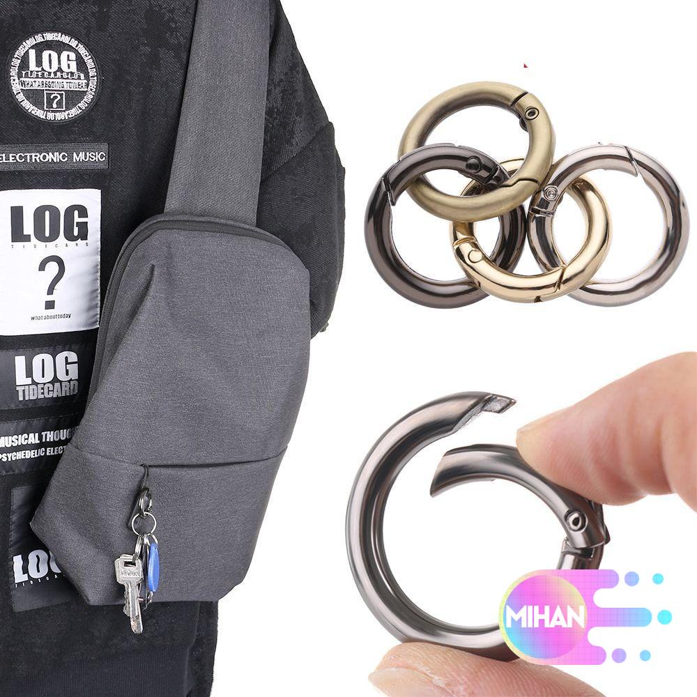 1/2/5 móc khóa tam giác/ vòng chữ O mạ kẽm 19mm chất lượng cao tiện dụng cho túi xách