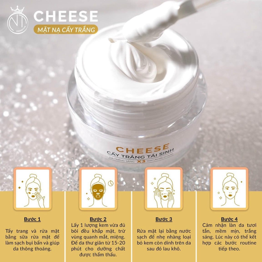 [Chính Hãng] Mặt Nạ Cấy Trắng Tái Sinh Cheese Cty Mỹ Phẩm Ngọc Tú - 8936206760085