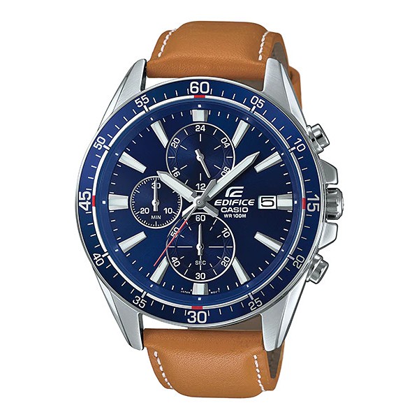 [Mã FARSBR243 giảm 15% đơn 249K] Đồng hồ nam dây da chính hãng Casio EDIFICE EFR-546L-2AVUDF