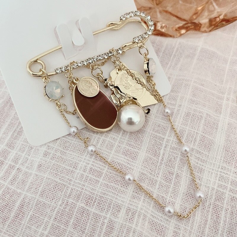 Ghim cài áo tua rua dáng dài kiểu dáng thời trang thanh lịch dành cho nữ