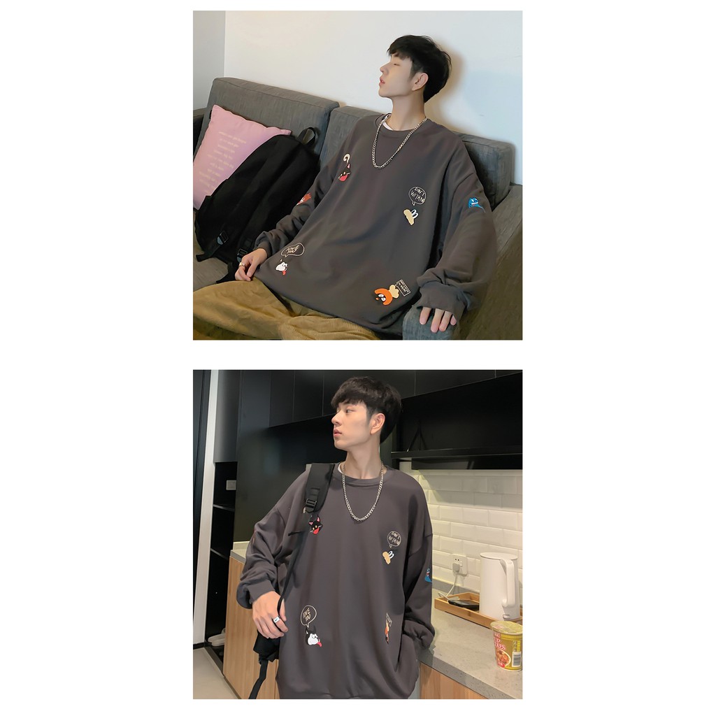 Áo sweater layer Unisex đặc biệt chất liệu nỉ cotton mềm mịn - áo nỉ họa tiết nhiều hình ảnh | BigBuy360 - bigbuy360.vn