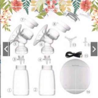 Máy hút sữa điện đôi Real bubee