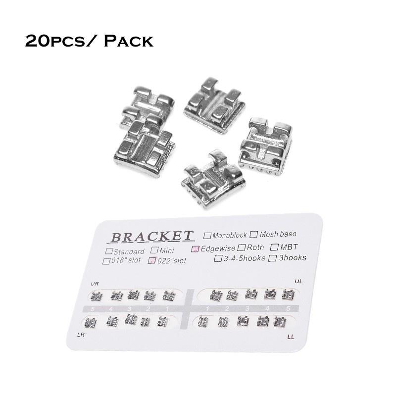 Set 20 Giá Đỡ Răng Miệng Siêu Mỏng Bằng Kim Loại Không Móc