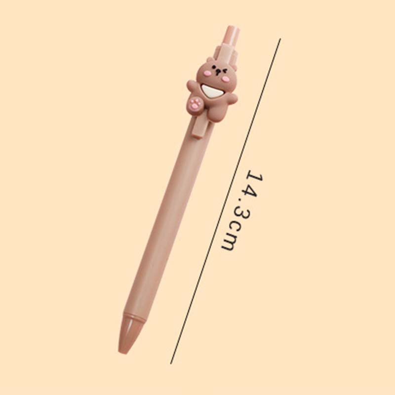 Bút Mực Gel Ngòi 0.5mm Hình Gấu Dễ Thương