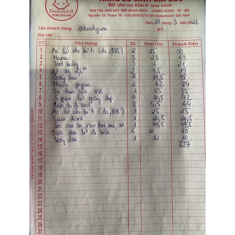 Combo đi sinh 24.3.2021 (số 1)