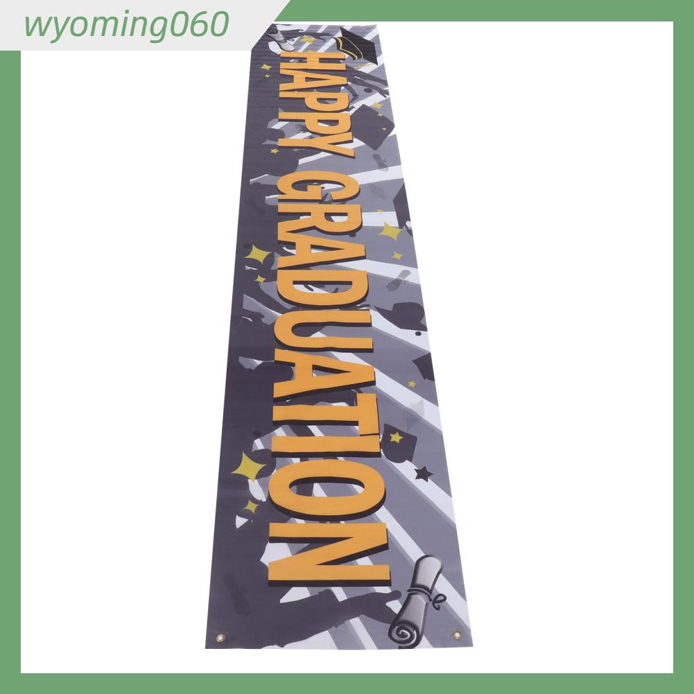 Wyoming060 Biểu ngữ tốt nghiệp Tốt Chúc mừng phông nền Trang trí ký hiệu cho trường đại học Trung phổ thông cơ sở