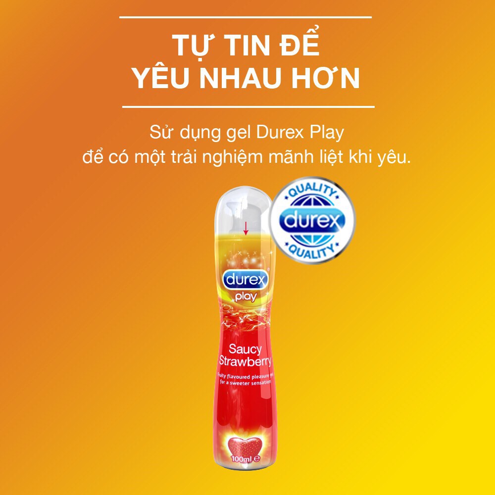 Gel bôi trơn Durex Play Strawberry 100ml (New)