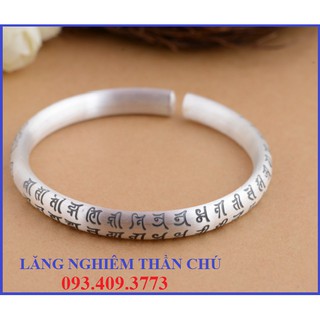 VÒNG TAY KHẮC THẦN CHÚ LĂNG NGHIÊM TÂY TẠNG - VT237