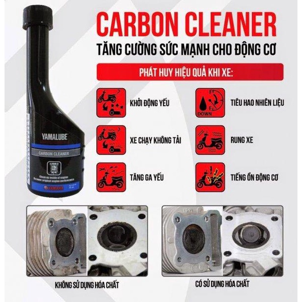 Dung dịch vệ sinh buồng đốt kim phun Yamaha Carbon Cleaner 75ml