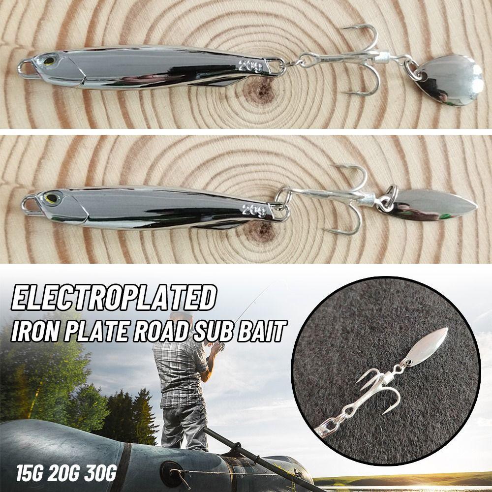 Set 2 Mồi Câu Cá Bằng Kim Loại Mạ Điện Nhiều Màu Sắc 15g 20G 30G SHOUKEY