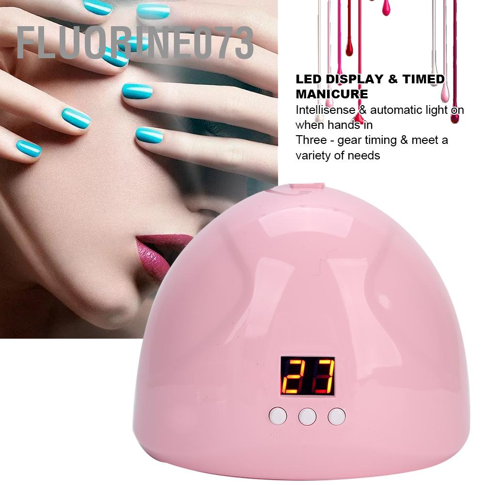 Fluorine073 36W Nail Gel chữa Light 12 Chip ánh sáng Cảm biến thông minh Đèn làm khô sơn móng tay