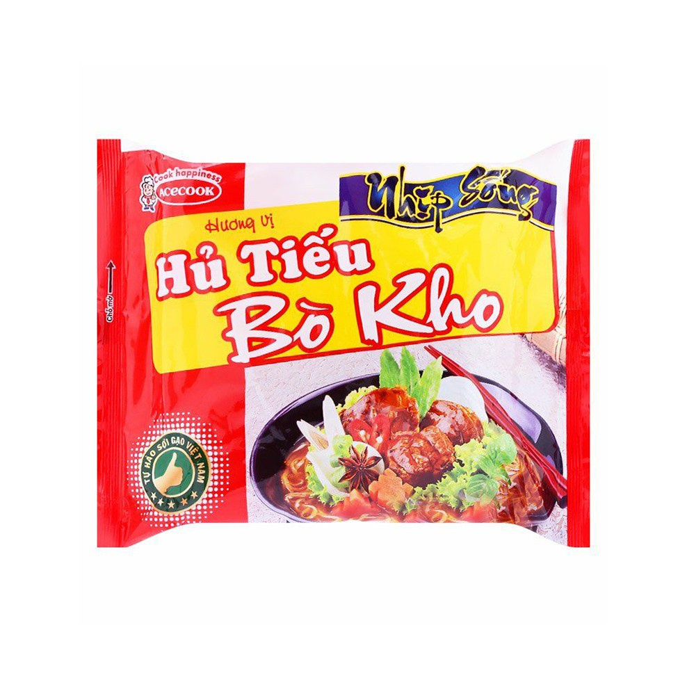 Hủ tiếu bò kho/sườn heo Nhịp Sống Acecook gói 70g