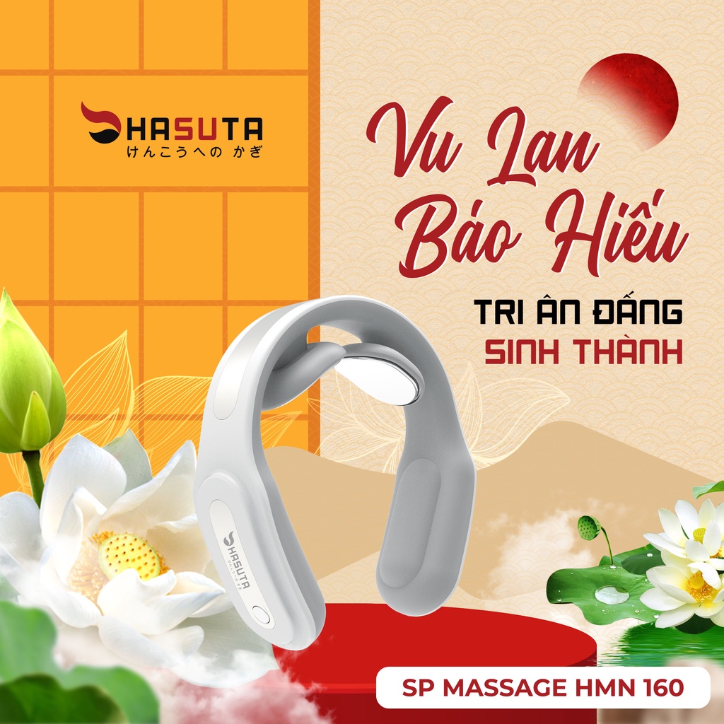 Máy massage cổ HASUTA nhỏ gọn đa tính năng HMN-160