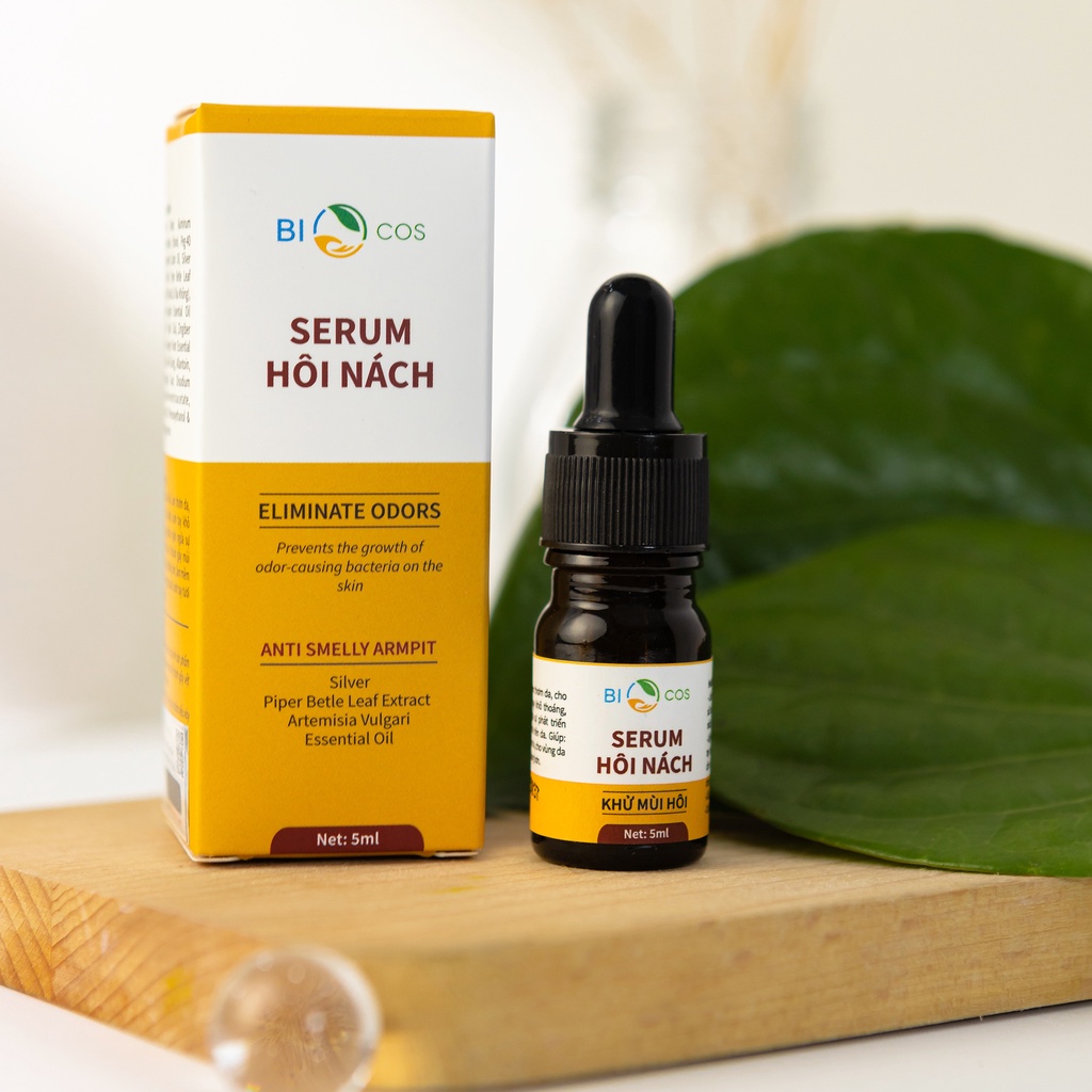 Serum Hôi Nách BIOCOS 5ml - Giảm Tiết Mồ Hôi, Ngăn Ngừa Vi Khuẩn Gây Mùi