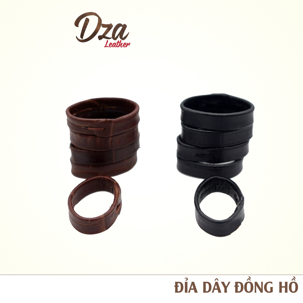 Đỉa dây đồng hồ da bò đủ size 12 14 16 18 20 22 24 mm  - Phụ kiện dây đồng hồ Dza leather