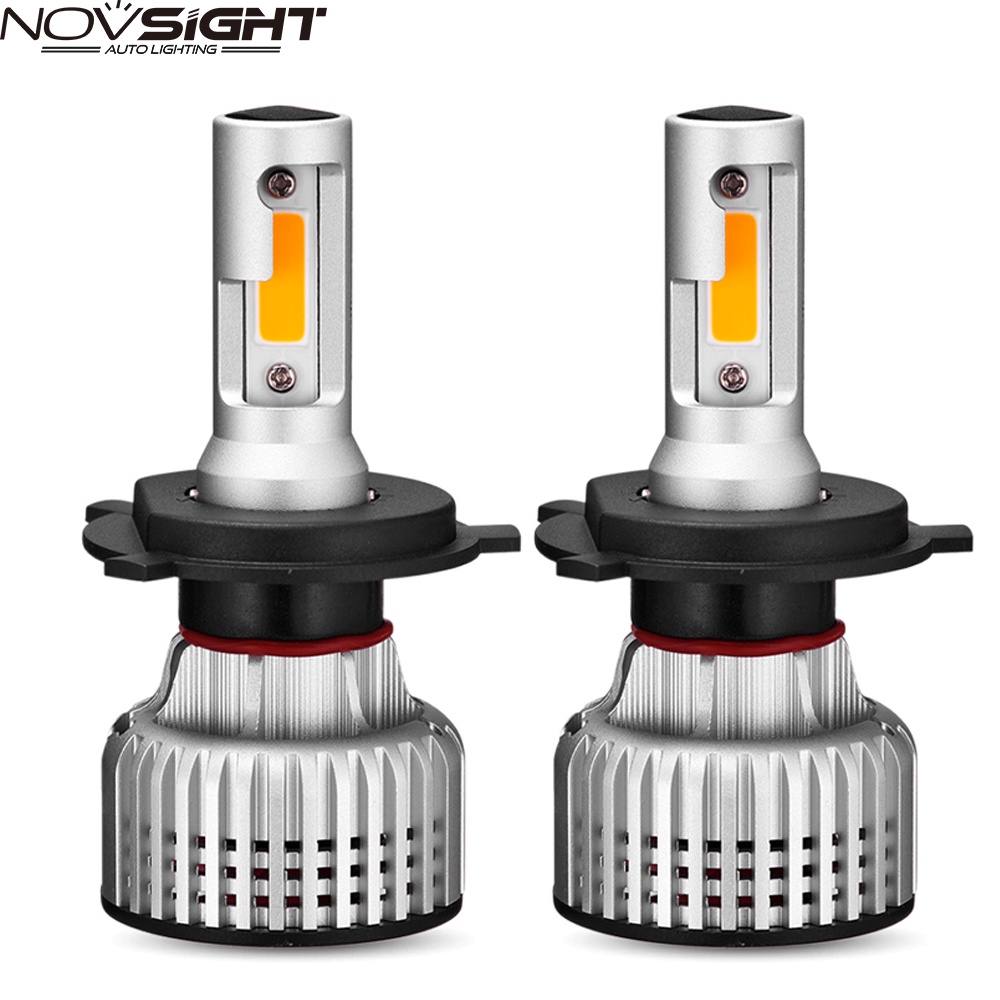 NOVSIGHT Đèn Pha LED Ánh Sáng Vàng N12Y 3000K 10000LM 72W Cho Xe Hơi