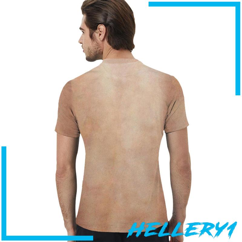 [Hellery1] Áo Thun Nam Nữ Tay Ngắn In Hình Cơ Bắp 3D