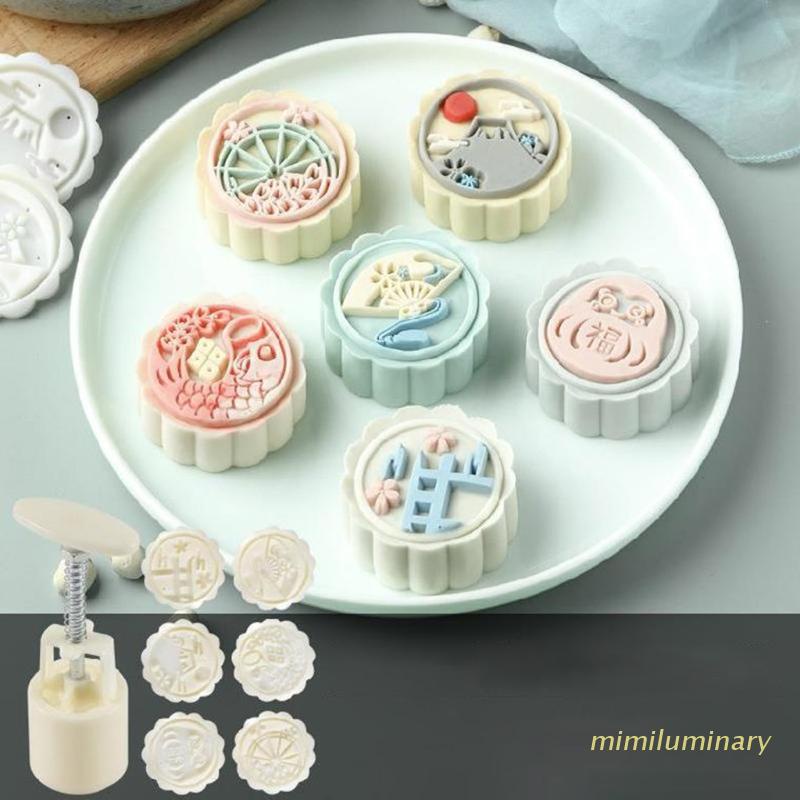 Khuôn nhựa làm bánh trung thu 50g an toàn tiện dụng