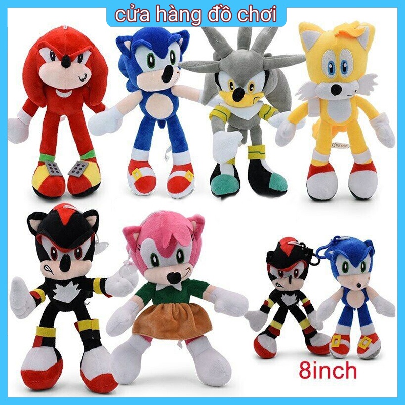 Đồ chơi nhồi bông hình nhím Sonic mềm mại cho bé