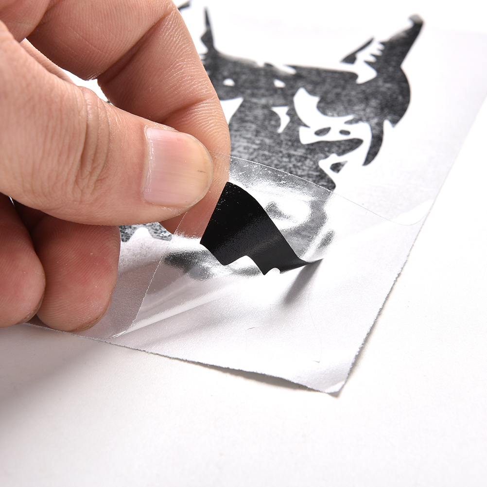 1 Miếng Dán Phản Quang Hình Chú Chó Thời Trang Trang Trí Xe Hơi / Xe Máy