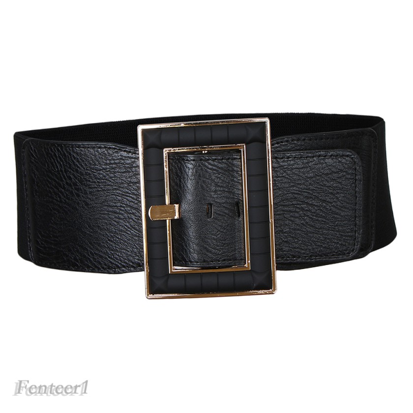 Thắt Lưng Nữ Bản Rộng Da Pu Co Giãn