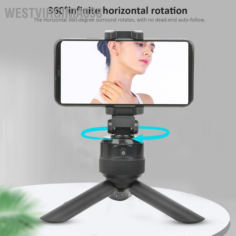 Hàng Hot Đầu chân máy thông minh Xoay 360 ° Tự động nhận dạng khuôn mặt để phát trực tiếp Vlog Hàng giao ngayWestvirginia058