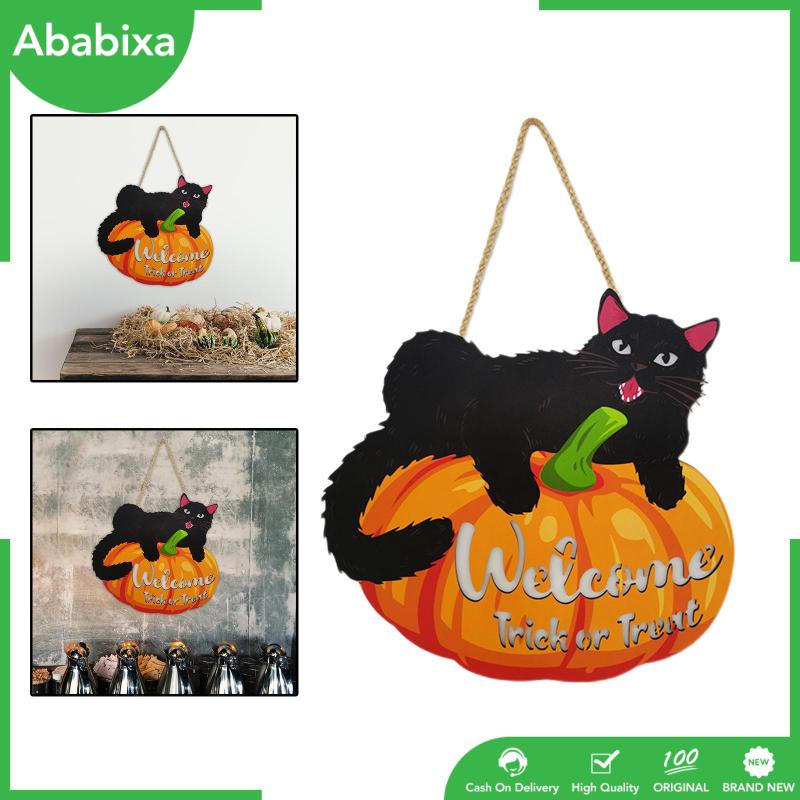 Bảng Gỗ Treo Trang Trí Chủ Đề Halloween Độc Đáo