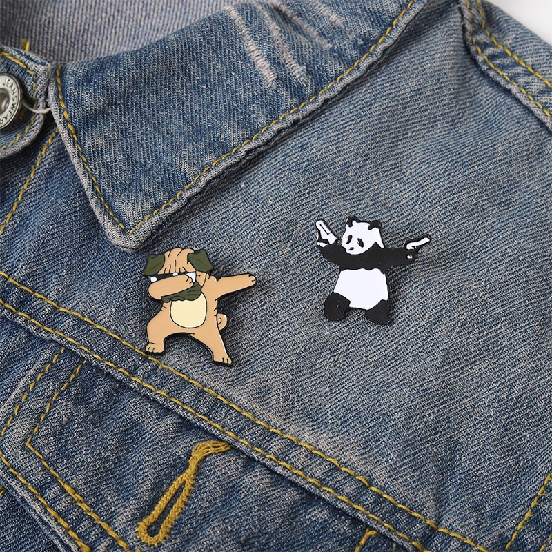 Ghim Cài Áo Hình Gấu Trúc Hoạt Hình Dễ Thương