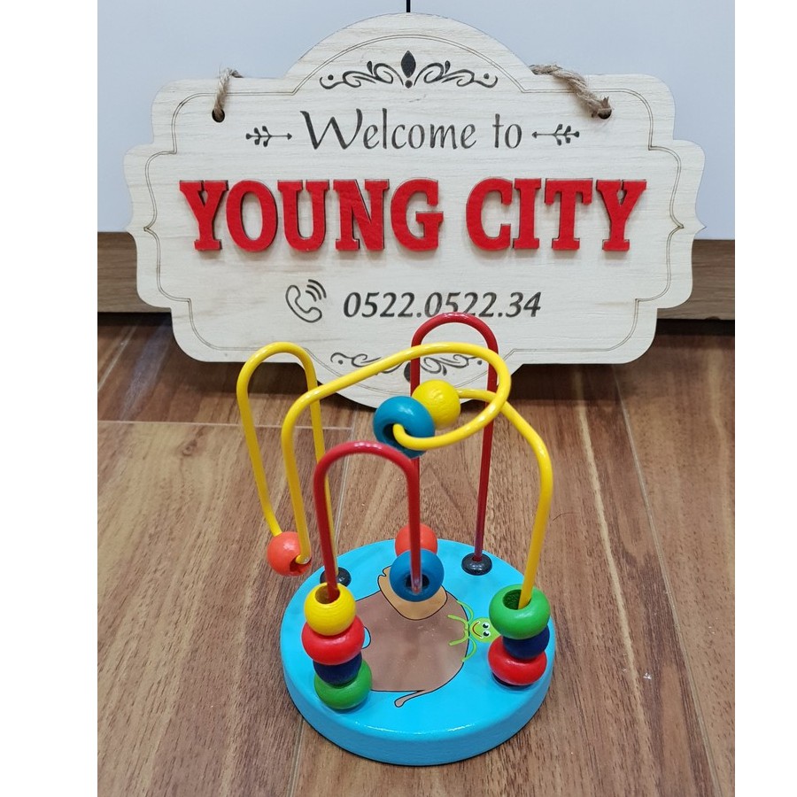 Đồ Chơi Luồn Hạt Gỗ Rèn Luyện Kỹ Năng Khéo Léo Kiên Nhẫn Cho Bé Hàng Đẹp Chuẩn Youngcityshop