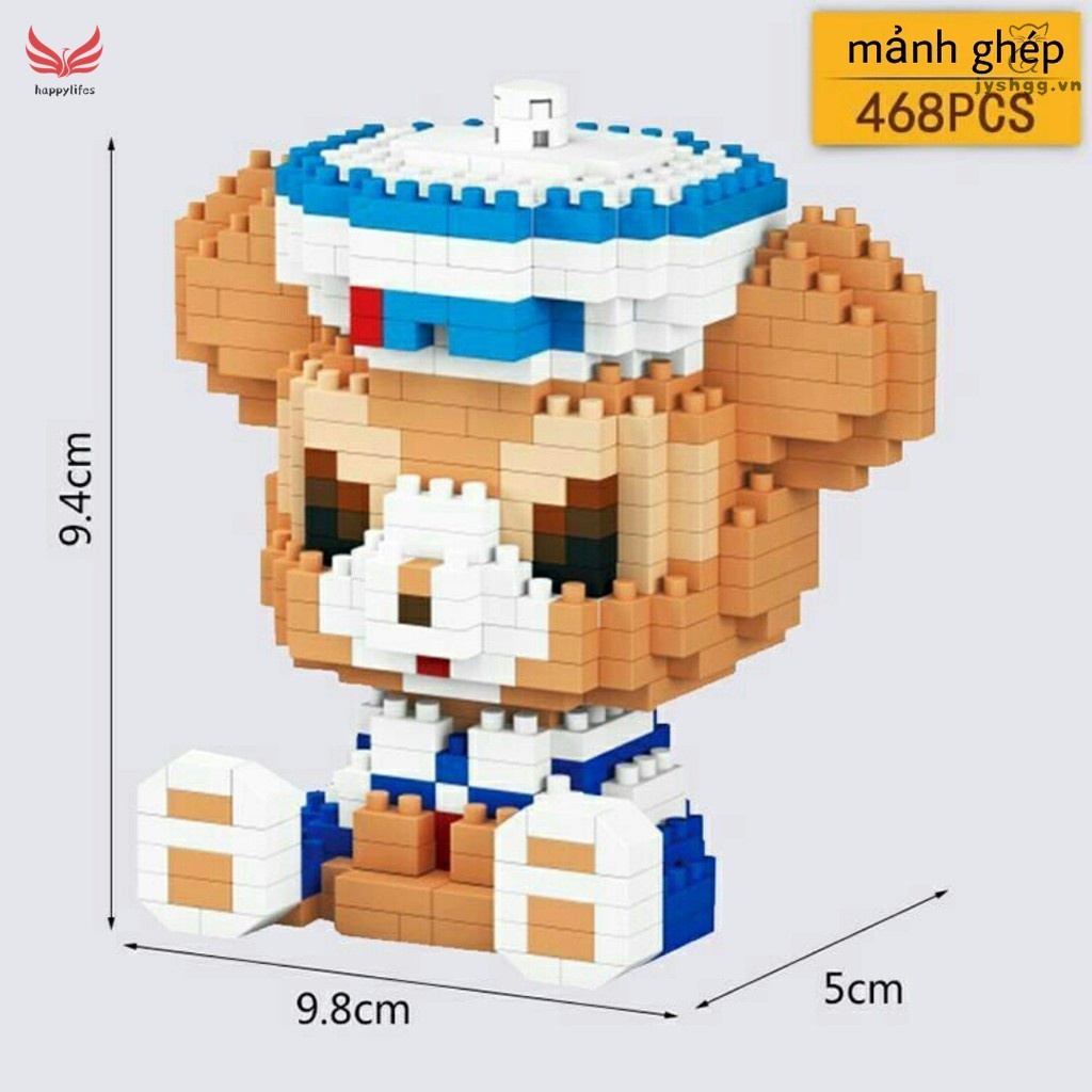 Đồ chơi lắp ráp LEGO mini 3D hoạt hình mô hình lắp ráp LBOYU cute dễ thương quà tặng