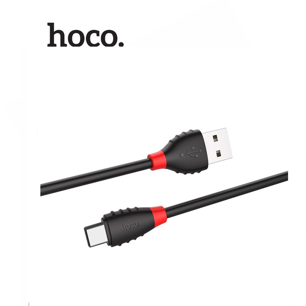 Cáp sạc 2.4A Hoco X27 Type-C dây TPE siêu bền dài 120CM cho Android