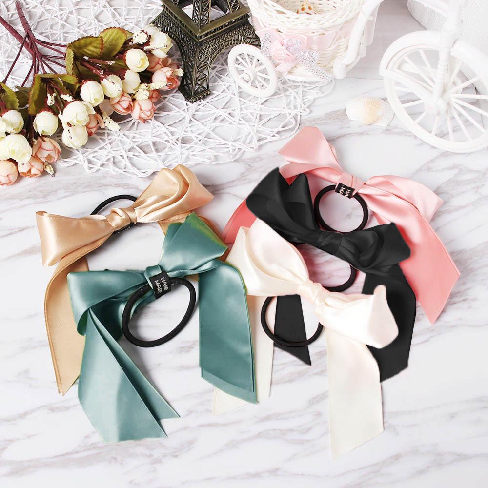 MOILYVN Dây Buộc Tóc Co Giãn Hình Nơ Xinh Xắn Cho Nữ