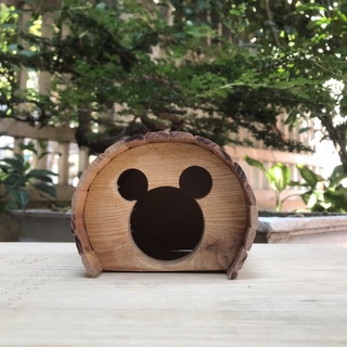 Nhà ngủ gỗ tự nhiên dày dăn cho Hamster