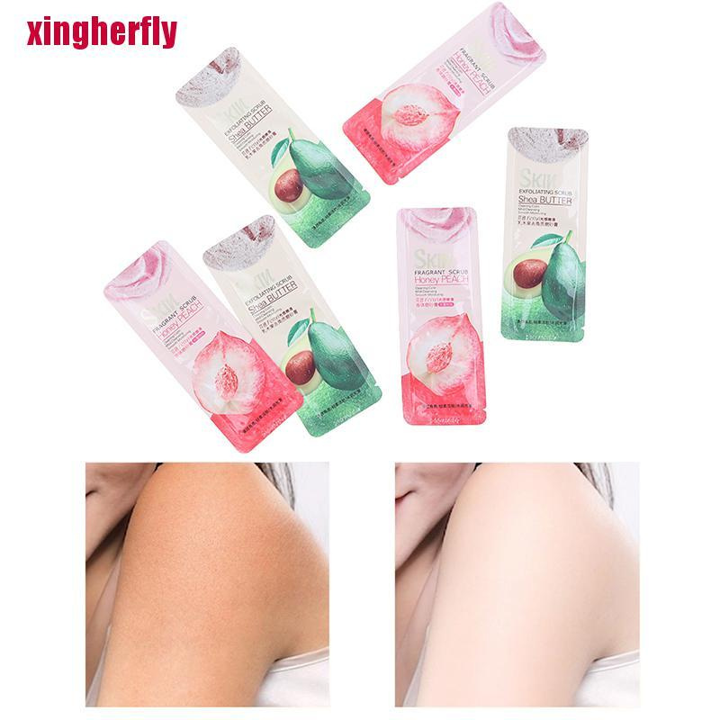 [xingflyVN]10pcs Exfoliating Gel Facial Scrub Whitening Repair Cream Skin Cleansing Care