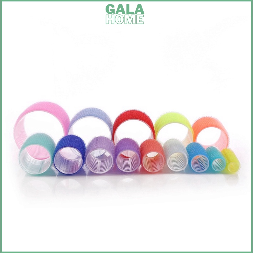 Lô cuốn uốn tóc mái bay tự dính xoăn Hàn Quốc đủ size to nhỏ (màu ngẫu nhiên) GALA HOME