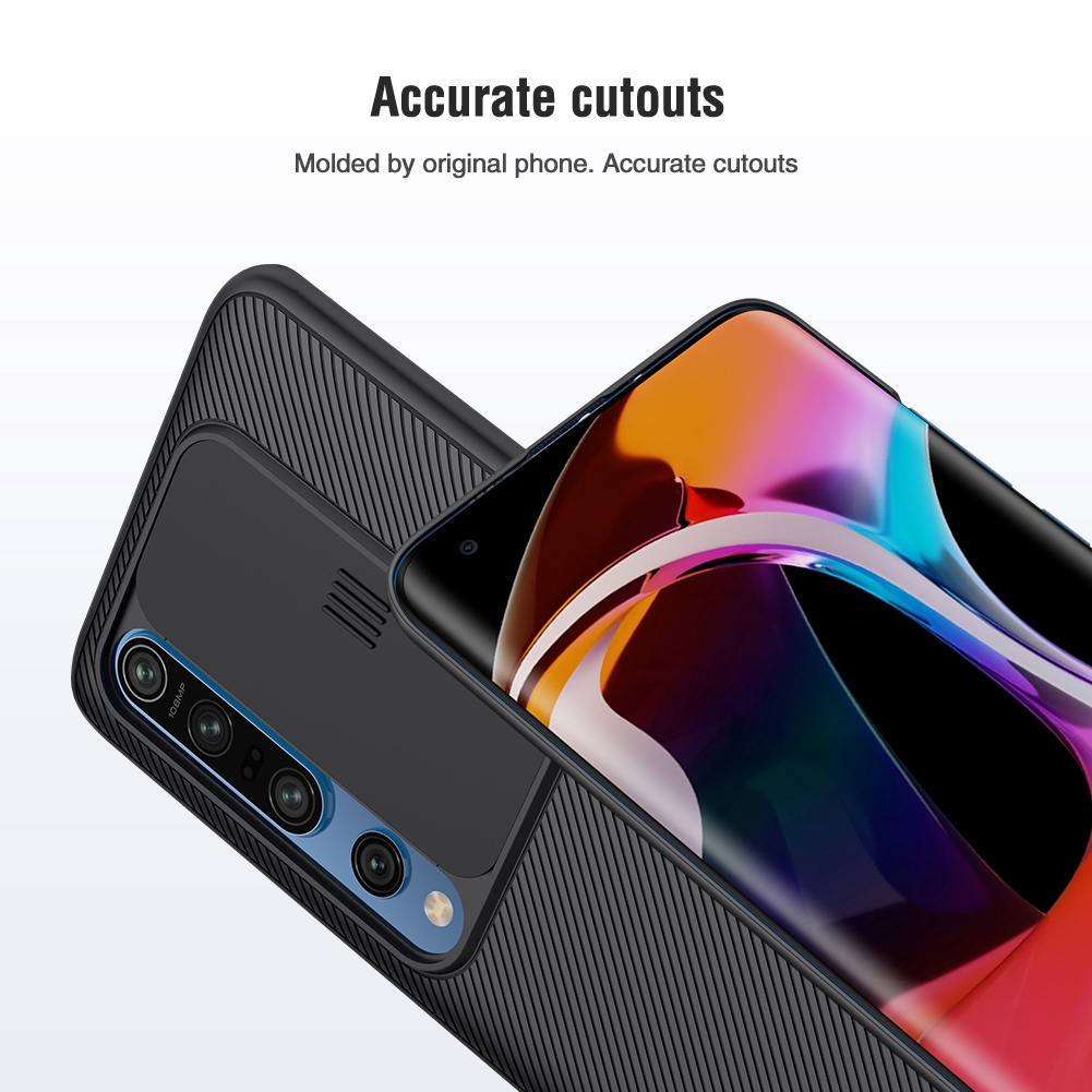 Ốp điện thoại nhựa PC có bảo vệ camera cường lực cho Xiaomi Mi 10 / Mi 10 Pro 5G