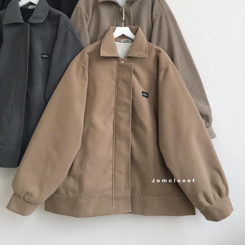 Áo Khoác Bomber Nữ JEMCLOSET Có Vạt Trước Destiny Chất Liệu Bông Mịn Áo Phong Cách Trẻ Trung Kèm Nhiều Màu Cực Xinh 1942