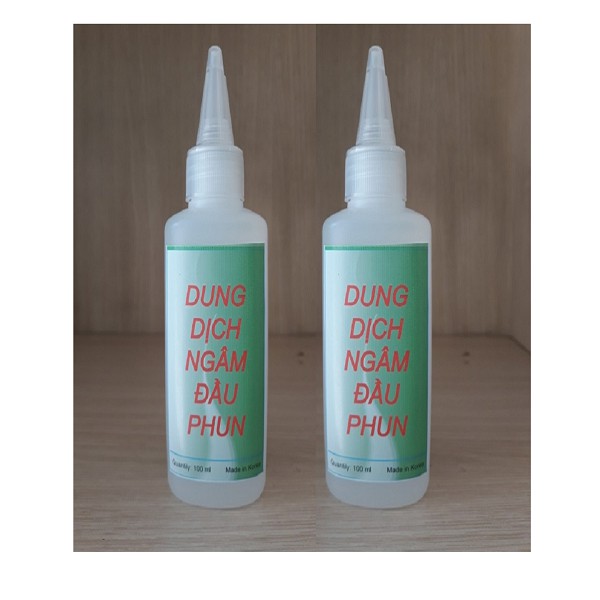 Bộ 2 chai Dung dịch ngâm rửa đầu phun cực mạnh, nhanh hết nghẽn đầu phun. Có hướng dẫn cách ngâm hóa chất này cho máy in